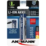 Ansmann Li-Ion 18650 3,6V 3400mAh mit Micro-USB Ladebuchse mit Schutzbeschaltung