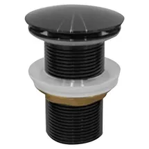 Sapho AURUM Ablaufgarnitur 5/4", klick-klack, gun metal - Schwarz
