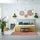 Relaxdays Rauten Teppichläufer 80 x 200 cm Beige/Gelb