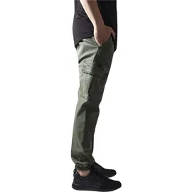 URBAN CLASSICS Washed Cargo Twill Hosen Olive 32