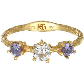 haze & glory Haze&Glory Ring gold & violettblau / transparent 58