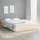 vidaXL Massivholzbett 200 x 200 cm Braun