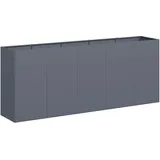 vidaXL Pflanzkübel 200 x 40 x 80 cm Anthrazit