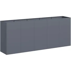 vidaXL Pflanzkübel 200 x 40 x 80 cm Anthrazit