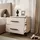 lookway Nachttisch LINA 55 x 52 x 37 cm Beige/Schwarz