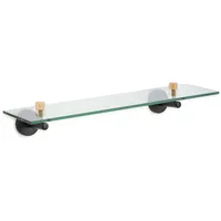 MSV Wandregal Iana 50 cm x 13,4 cm x 7,2 cm Schwarz Matt