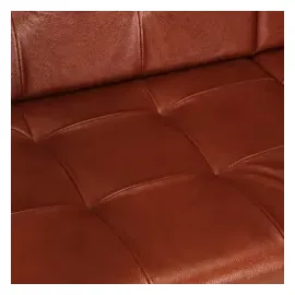 vidaXL 2-Sitzer-Sofa Braun Echtes Ziegenleder