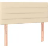 vidaXL Kopfteil Creme 100x5x78/88 cm Stoff