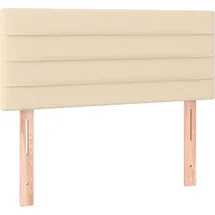 vidaXL Kopfteil Creme 100x5x78/88 cm Stoff