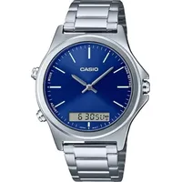 Casio Herrenuhr COLLECTION Silber (Ø 41,5 mm) - Silber/Blau
