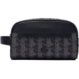 Lacoste The Blend Monogram Toiletry Bag, Necessaire, Schwarz