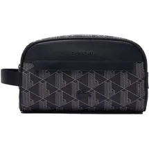 Lacoste The Blend Monogram Toiletry Bag, Necessaire, Schwarz