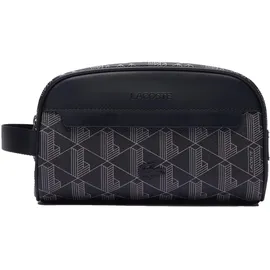 Lacoste The Blend Monogram Toiletry Bag, Necessaire, Schwarz