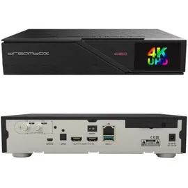 DreamBox DM900 RC20 UHD 4K E2 Linux PVR 1xDVB-S2X FBC MS Twin Tuner Receiver Schwarz 1TB