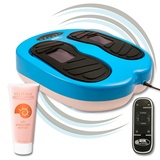 Gymform Fußmassagegerät Leg Action Platinum + Crème Gelenke restaurieren, Durchblutungsstörungen bekämpfen, Wellness für die Füße, Shiatsu Elektrisches Fußmassagegerät, fußmassage