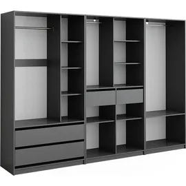 Vicco Kleiderschrank Elmo 100 x 200 x 50 cm Anthrazit