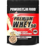 POWERSTAR FOOD Powerstar PREMIUM WHEY 90 | 90% Protein i.Tr. | Whey-Protein-Pulver 850 g | Made in Germany | 55% CFM Whey Isolat & 45% CFM Konzentrat | Eiweiß-Pulver ohne Süßungsmittel | Natur