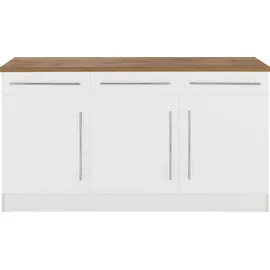 kochstation Unterschrank KS-Samos 150 x 0 x 0 cm Weiß