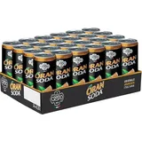 Oransoda 24 x 330 ml Dose (Einweg) inkl. Pfand, Limonade mit Orangengeschmack, Erfrischungsgetränk von Terme di Crodo