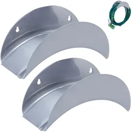Relaxdays Schlauchhalter 30 m grau