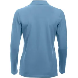 Clique Classic Marion langarm Poloshirt Damen 57 - hellblau M