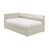 Möbel Kraft Polsterbett 112 x 210 cm Beige