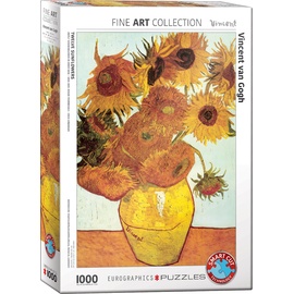 Eurographics Zwölf Sonnenblumen Vase von van Gogh , Puzzle, 1.000 Teile