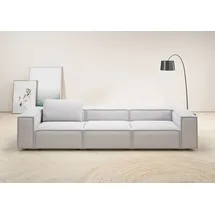 Home Affaire 3,5-Sitzer HOME AFFAIRE "Watertown, modernes Big-Sofa XXL, 336 cm Breite, auch in Feincord", grau (light, grau), B:336cm H:68cm T:98cm, 94% Polyester, 6% Nylon, Sofas, Riesiges Designersofa mit viel Platz & weichen Bezügen in Trendfarben