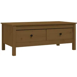 furnicato Klassischer Couchtisch Braun Kiefer 100 x 50 x 40 cm