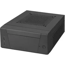 Silverstone Technology SST-ML10B - Milo Mini-ITX kompaktes HTPC Desktop Gehäuse, modulares Design, Inklusive VESA-Montageplatte, schwarz
