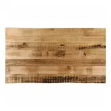 vidaXL Tischplatte mit Baumkante 110x60x2,5 cm Raues Mango Massivholz
