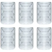 Intirilife Doppelwandiges Teeglas 0,19 l 6-tlg.