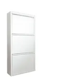 Dmora Schuhschrank, Weiß, Metall, 50x104x15 cm, Garderobe, Schuhaufbewahrung, Schuhkipper
