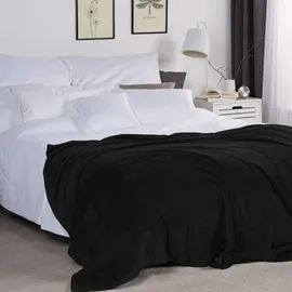 Beautissu Aurelia Kuscheldecke 150 x 200 cm Schwarz