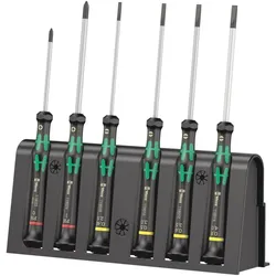 Wera 2035/6 B Elektronik-Schraubendrehersatz + Rack, 6-teilig - 05118152001