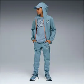 Puma Active Sports Graphic Full-Zip Tr Jungen Kapuzensweater, blau - 140