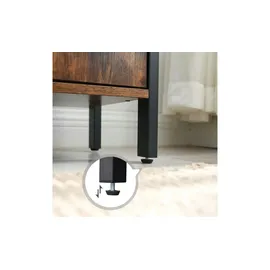 VASAGLE Bücherregal 74 x 30 x 154,5 cm Braun-Schwarz