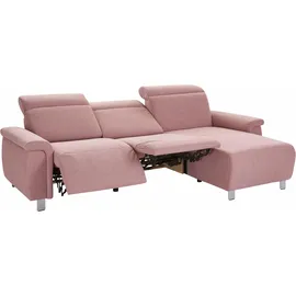 sit&more Ecksofa »Township L-Form«, wahlweise mit elektrischer Wallfree-Funktion rosa