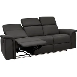 OTTO home Couch Kunstleder 3-Sitzer Braun