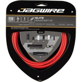 Jagwire Road Elite Sealed Shift 2 Stück 2 x Getriebekabel, rot,