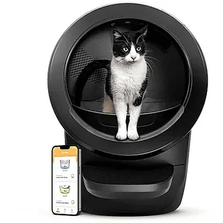 whisker Litter-Robot 4 automatisches selbstreinigendes Katzenklo Schwarz Katzentoilette