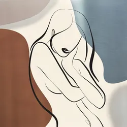 Aludibondbild ART WOMAN VII - bunt