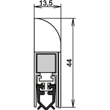 ATHMER Türdichtung Wind-Ex 1-310 1-seitig 860 mm Aluminium silberfarben eloxiert