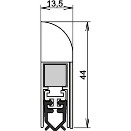 ATHMER Türdichtung Wind-Ex 1-310 1-seitig 860 mm Aluminium silberfarben eloxiert