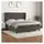 vidaXL Boxspringbett mit Matratze Dunkelgrau 180x200 cm Samt