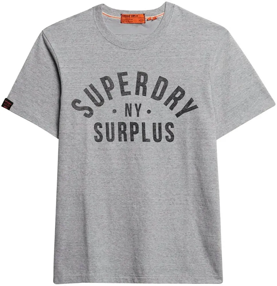 Superdry Rundhalsshirt »SURPLUS GRAPHIC TSHIRT« Superdry Surplus Dark Grey Grindle L