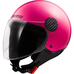 LS2 OF558 Sphere Lux II Solid Jet Helm, pink, 2XL