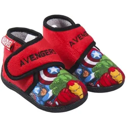 The Avengers Kinderhausschuhe in Heldenhaftem Rot – Superhelden-Abenteuer für Zuhause