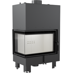 Kratki wasserführender Kamineinsatz MBM PW 10 | 12 kW | Ecke links
