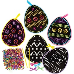 Osterei Pailletten Dekoration Bastelsets  (pro Set 5) Bastelaktivitäten zu Ostern